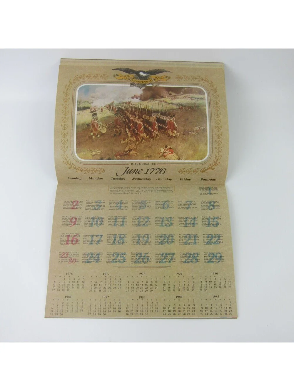 Vintage United States of America 200th Anniversary Calendar & Almanac 1976 RARE